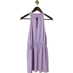 Naked Zebra‎ High Neck Keyhole Lavender Purple Mini Dress Short NWT Size Small